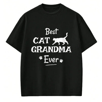 Best Grandma Shirt, Proud Grandma Unisex T-Shirt/Hoodie/Sweatshirt HLT00 - Best Cat Grandma Ever T Shirt Novelty Gift From Cat Shirt T-Shirt (1)
