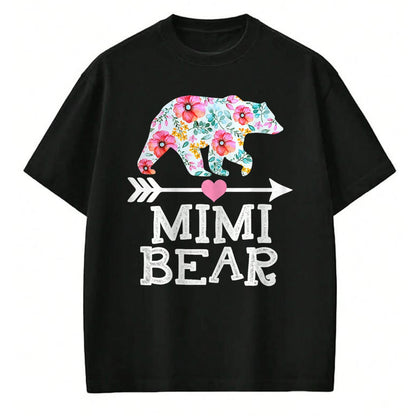 Best Grandma Shirt, Proud Grandma Unisex T-Shirt/Hoodie/Sweatshirt HLT00 - Mimi Bear Mom Grandma Floral Happy Mother's Day tee T-Shirt