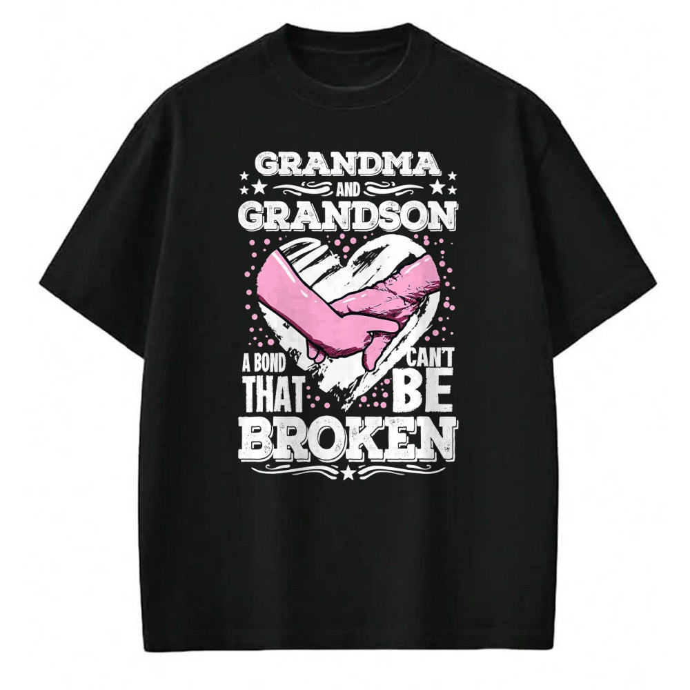 Best Grandma Shirt, Proud Grandma Unisex T-Shirt/Hoodie/Sweatshirt HLT00 - Nana Gift Grandma and Grandson a Bond That Can't be Broken T-Shirt