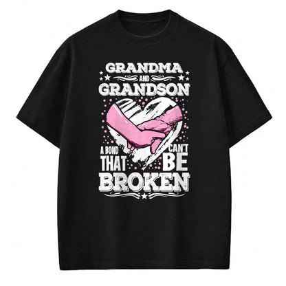 Best Grandma Shirt, Proud Grandma Unisex T-Shirt/Hoodie/Sweatshirt HLT00 - Nana Gift Grandma and Grandson a Bond That Can't be Broken T-Shirt