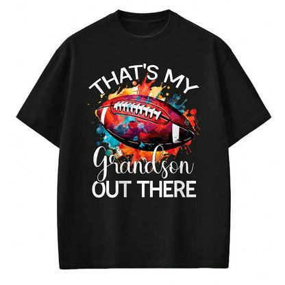 Best Grandma Shirt, Proud Grandma Unisex T-Shirt/Hoodie/Sweatshirt HLT00 - That's My Grandson Out There Football Grandma Grandpa T-Shirt (2)