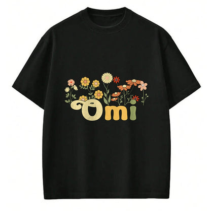 Best Grandma Shirt, Proud Grandma Unisex T-Shirt/Hoodie/Sweatshirt HLT00 - Groovy Omi Grandmother Flowers Omi Grandma T-Shirt
