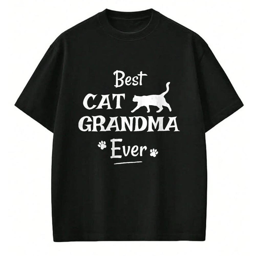 Best Grandma Shirt, Proud Grandma Unisex T-Shirt/Hoodie/Sweatshirt HLT00 - Best Cat Grandma Ever T Shirt Novelty Gift From Cat Shirt T-Shirt