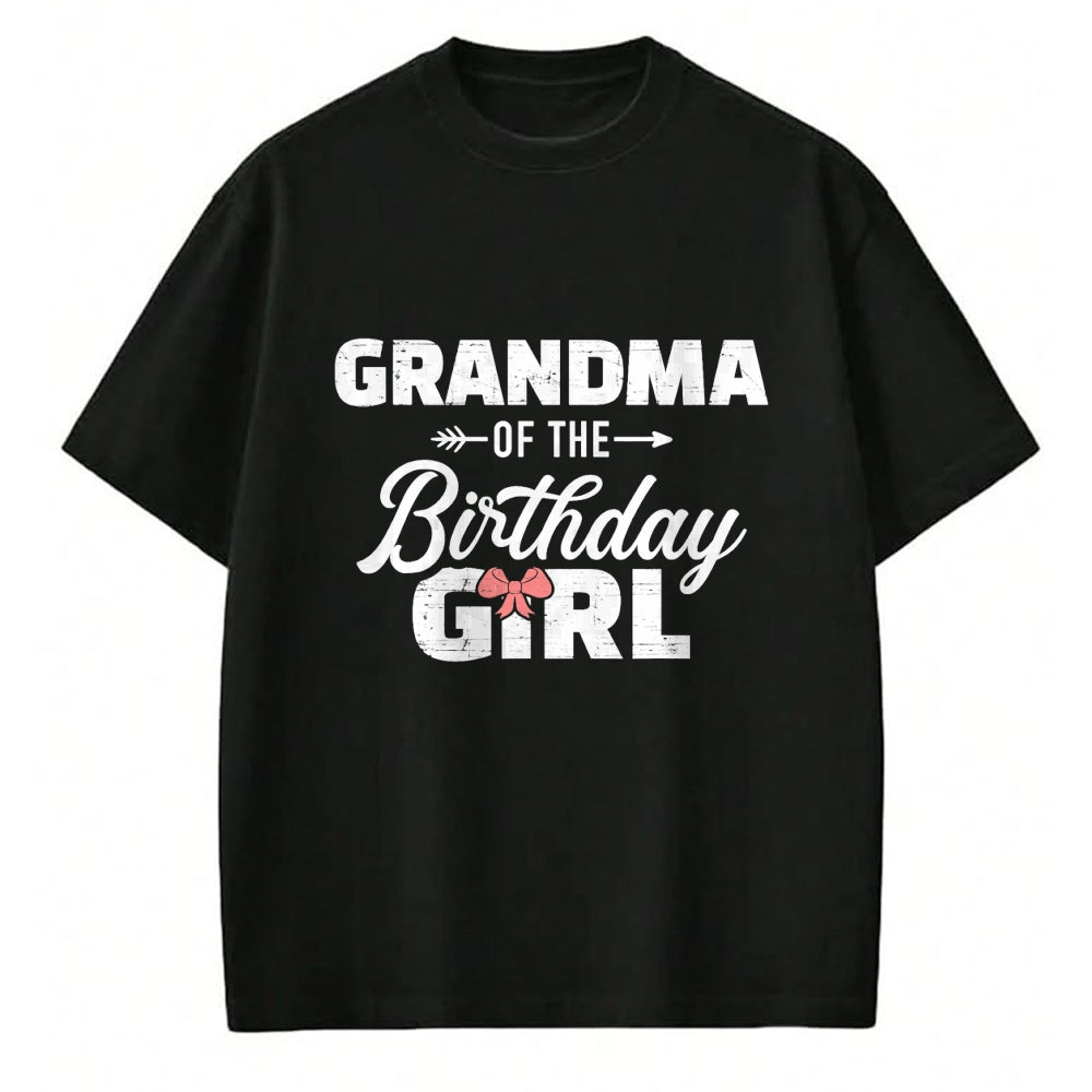 Best Grandma Shirt, Proud Grandma Unisex T-Shirt/Hoodie/Sweatshirt HLT00 - Grandma of the birthday granddaughter girl T-Shirt