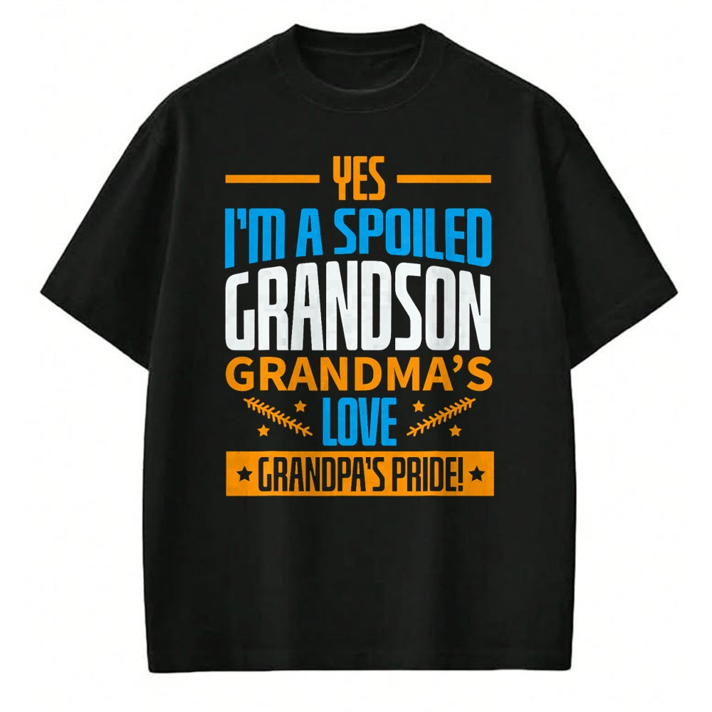 Best Grandma Shirt, Proud Grandma Unisex T-Shirt/Hoodie/Sweatshirt HLT00 - Grandma Spoiled Grandson Grandparents T-Shirt (1)Grandma Spoiled Grandson Grandparents T-Shirt (Copy)