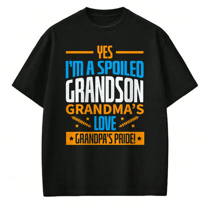 Best Grandma Shirt, Proud Grandma Unisex T-Shirt/Hoodie/Sweatshirt HLT00 - Grandma Spoiled Grandson Grandparents T-Shirt (1)Grandma Spoiled Grandson Grandparents T-Shirt (Copy)