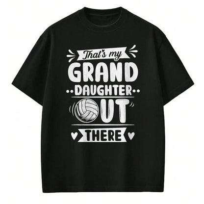 Best Grandma Shirt, Proud Grandma Unisex T-Shirt/Hoodie/Sweatshirt HLT00 - That's My Granddaughter Out There Volleyball For Grandma T-Shirt (1)