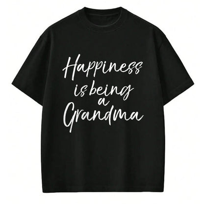 Best Grandma Shirt, Proud Grandma Unisex T-Shirt/Hoodie/Sweatshirt HLT00 - Womens Grandmother Gift from Grandkids Happiness is Being a Grandma V-Neck T-Shirt