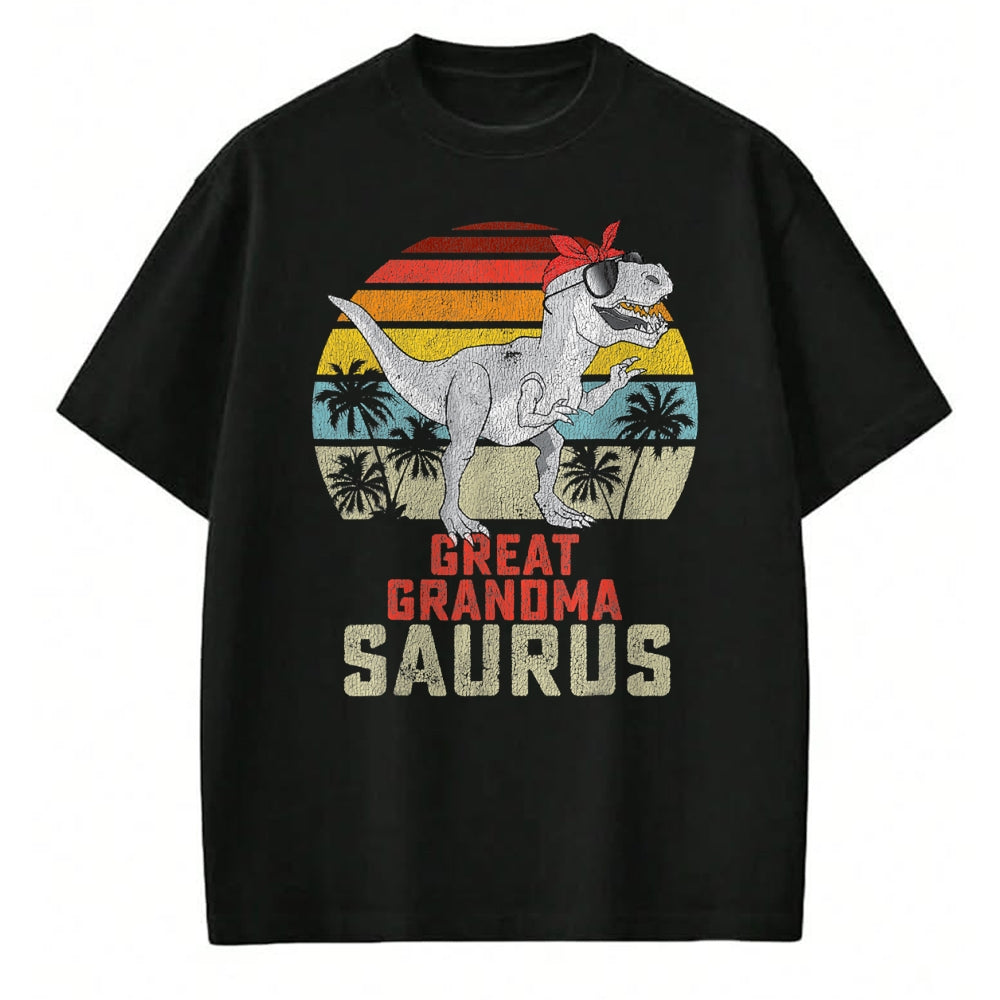 Best Grandma Shirt, Proud Grandma Unisex T-Shirt/Hoodie/Sweatshirt HLT00 - Grandmasaurus T Rex Dinosaur Great Grandma Saurus Family T-Shirt