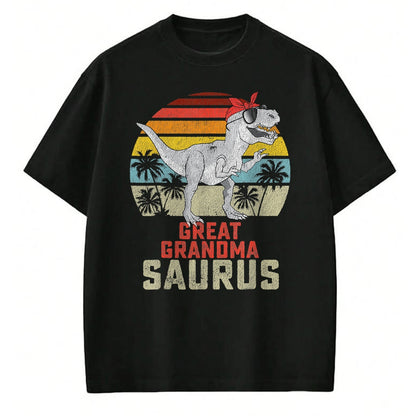 Best Grandma Shirt, Proud Grandma Unisex T-Shirt/Hoodie/Sweatshirt HLT00 - Grandmasaurus T Rex Dinosaur Great Grandma Saurus Family T-Shirt