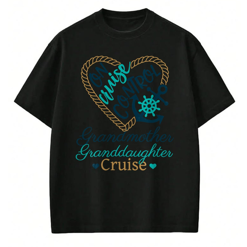 Best Grandma Shirt, Proud Grandma Unisex T-Shirt/Hoodie/Sweatshirt HLT00 - Grandmother Granddaughter Cruise Fun Fam Cruise Love Cruise T-Shirt