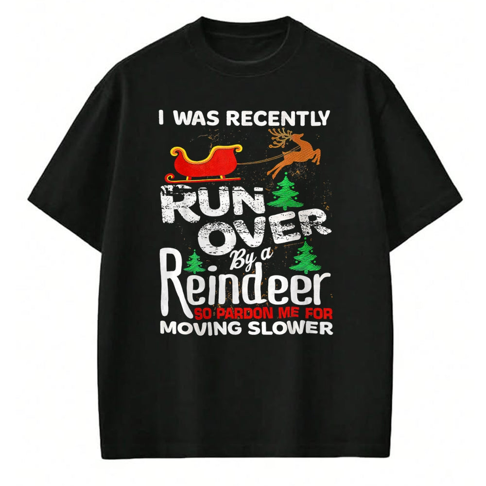 Best Grandma Shirt, Proud Grandma Unisex T-Shirt/Hoodie/Sweatshirt HLT00 - Grandma Got Run Over By A Reindeer Christmas So Pardon Me T-Shirt (1)