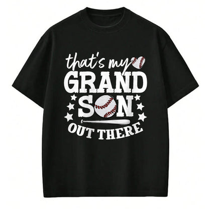 Best Grandma Shirt, Proud Grandma Unisex T-Shirt/Hoodie/Sweatshirt HLT00 - That's My Grandson Out There Women Baseball Grandma T-Ball T-Shirt