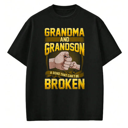 Best Grandma Shirt, Proud Grandma Unisex T-Shirt/Hoodie/Sweatshirt HLT00 - Grandma And Grandson A Bond That Can't Be Broken Shirt Gift T-Shirt