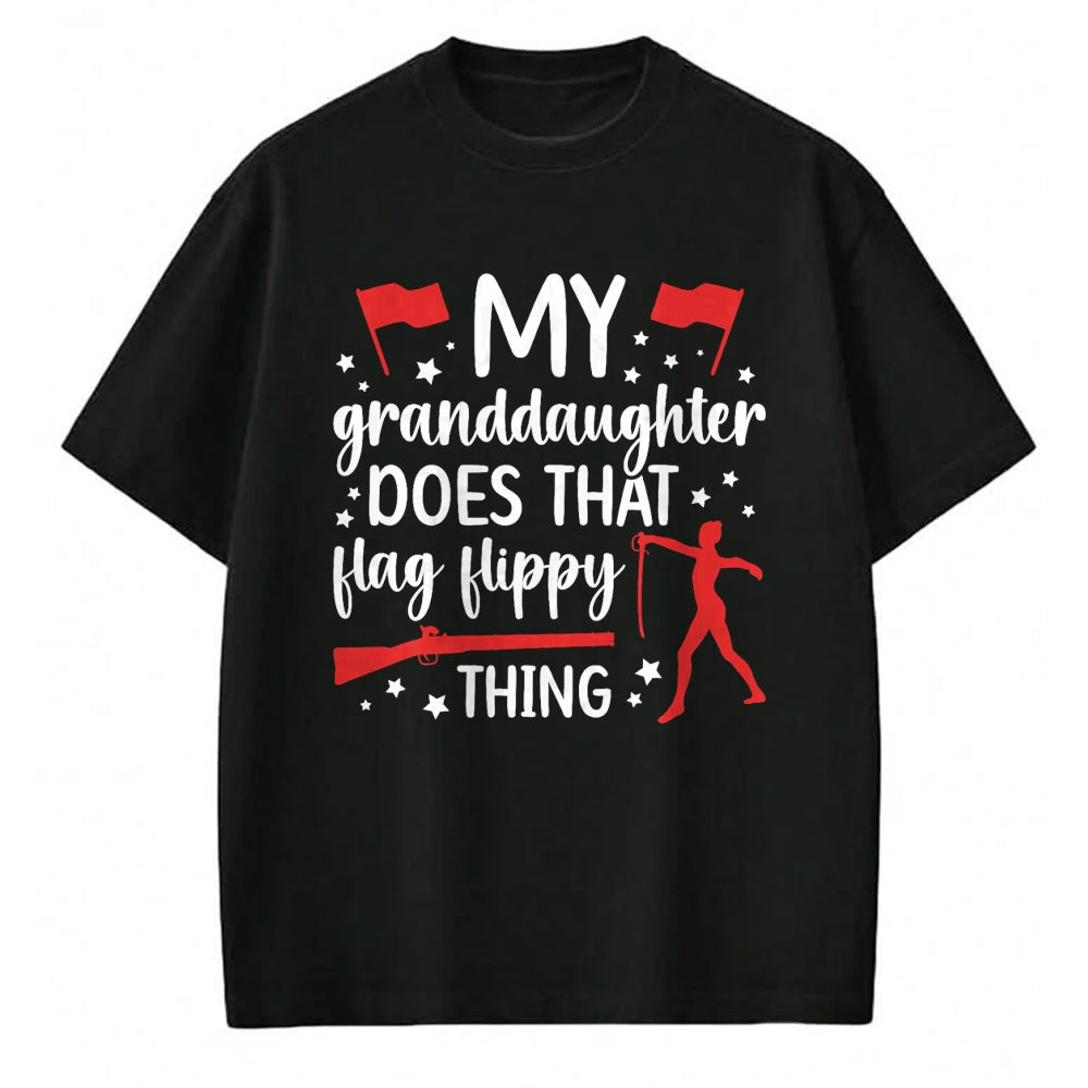 Best Grandma Shirt, Proud Grandma Unisex T-Shirt/Hoodie/Sweatshirt HLT00 - My Granddaughter Color Guard Grandma Of A Color Guard Member T-Shirt