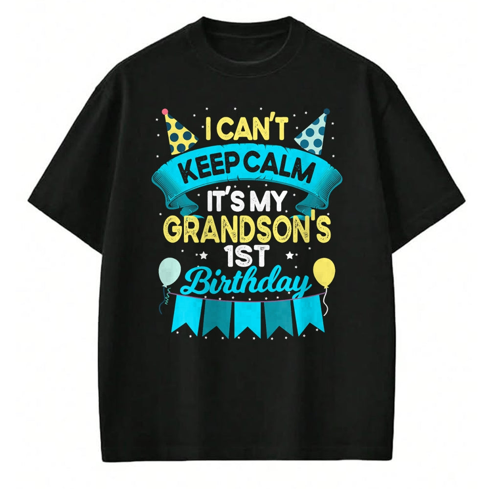 Best Grandma Shirt, Proud Grandma Unisex T-Shirt/Hoodie/Sweatshirt HLT00 - 1 Years Old Grandson Gift It's My Grandson 1st Birthday T-Shirt