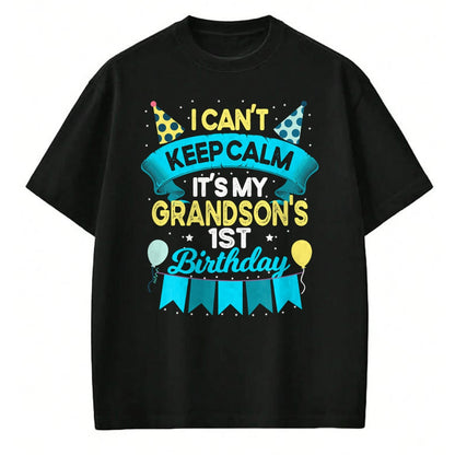 Best Grandma Shirt, Proud Grandma Unisex T-Shirt/Hoodie/Sweatshirt HLT00 - 1 Years Old Grandson Gift It's My Grandson 1st Birthday T-Shirt