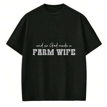 Best Farmer Life Shirt, Funny Farmer UnisexT-Shirt/Hoodie/Sweatshirt HLT00 - and So God Made A Farm Wife Women Girl Funny Farmer T-Shirt (1)