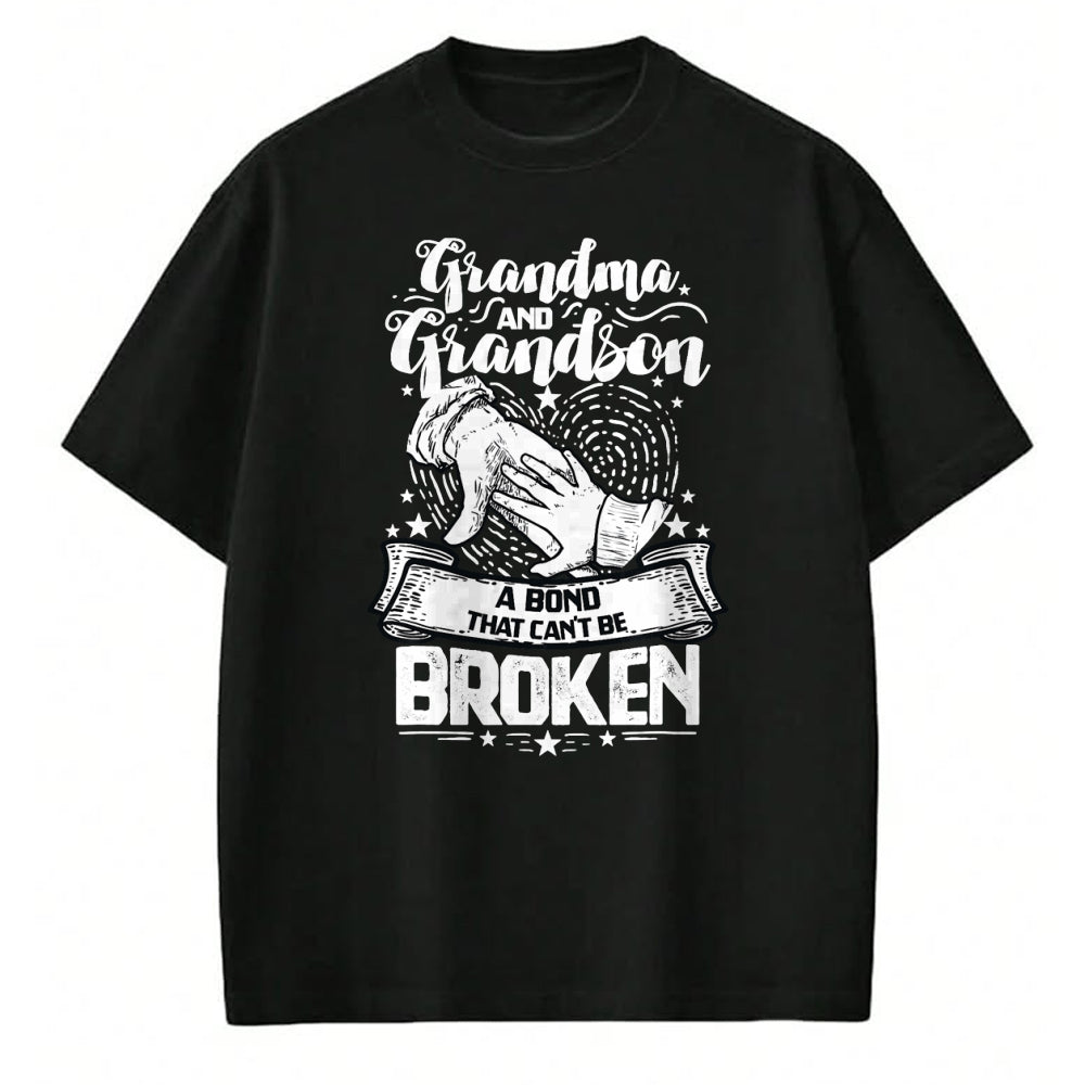 Best Grandma Shirt, Proud Grandma Unisex T-Shirt/Hoodie/Sweatshirt HLT00 - Grandma And Grandson A Bond That Can't Be Broken T-Shirt (1)