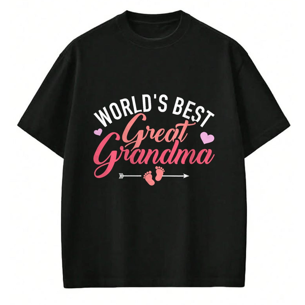 Best Grandma Shirt, Proud Grandma Unisex T-Shirt/Hoodie/Sweatshirt HLT00 - World's best great grandma T-Shirt (1)