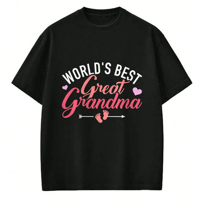 Best Grandma Shirt, Proud Grandma Unisex T-Shirt/Hoodie/Sweatshirt HLT00 - World's best great grandma T-Shirt (1)