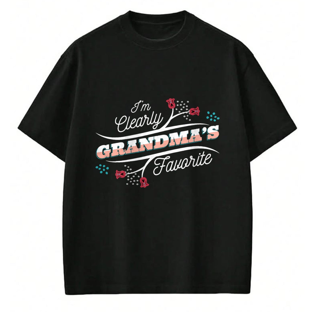 Best Grandma Shirt, Proud Grandma Unisex T-Shirt/Hoodie/Sweatshirt HLT00 - I'm Clearly Grandma's Favorite Granddaughter Grandma, T-Shirt