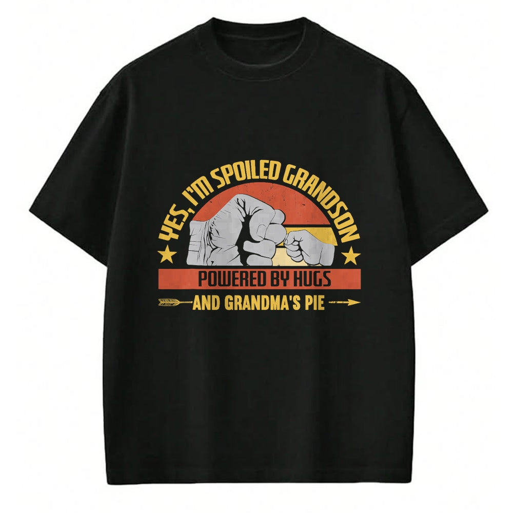 Best Grandma Shirt, Proud Grandma Unisex T-Shirt/Hoodie/Sweatshirt HLT00 - Funny Grandma Spoiled Grandson Grandparents T-Shirt