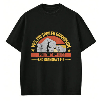 Best Grandma Shirt, Proud Grandma Unisex T-Shirt/Hoodie/Sweatshirt HLT00 - Funny Grandma Spoiled Grandson Grandparents T-Shirt