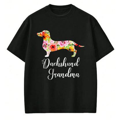 Best Grandma Shirt, Proud Grandma Unisex T-Shirt/Hoodie/Sweatshirt HLT00 - Dachshund Grandma T-Shirt Funny Dog Lover's Novelty Gift T-Shirt