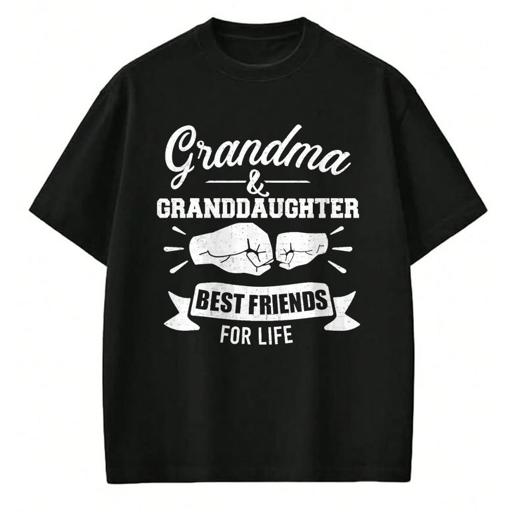 Best Grandma Shirt, Proud Grandma Unisex T-Shirt/Hoodie/Sweatshirt HLT00 - Grandma and granddaughter best friends for life T-Shirt