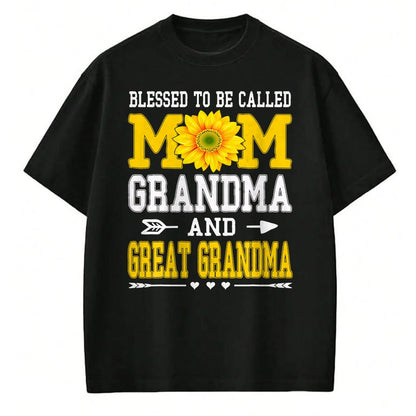 Best Grandma Shirt, Proud Grandma Unisex T-Shirt/Hoodie/Sweatshirt HLT00 - Blessed to be called Mawmaw Shirt Sunflower Lovers Grandma T-Shirt