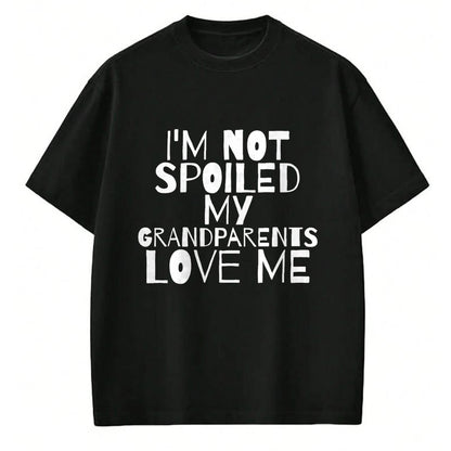 Best Grandma Shirt, Proud Grandma Unisex T-Shirt/Hoodie/Sweatshirt HLT00 - Im Not Spoiled My Grandparents Love Me child mamaw T Shirt T-Shirt