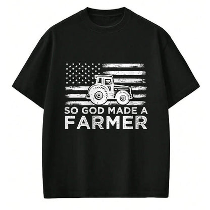 Best Farmer Life Shirt, Funny Farmer UnisexT-Shirt/Hoodie/Sweatshirt HLT00 - American Flag So God Made A Farmer 4th Of July T-Shirt (1)