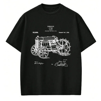 Best Farmer Life Shirt, Funny Farmer UnisexT-Shirt/Hoodie/Sweatshirt HLT00 -Classic Vintage Patent 1919 Farm Tractor Gift T-Shirt Small