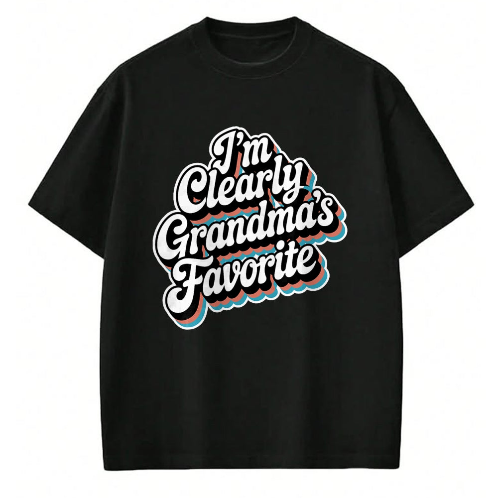 Best Grandma Shirt, Proud Grandma Unisex T-Shirt/Hoodie/Sweatshirt HLT00 - I'm Clearly Grandma's Favorite, Granddaughter Grandma T-Shirt (3)