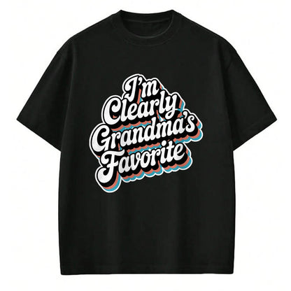Best Grandma Shirt, Proud Grandma Unisex T-Shirt/Hoodie/Sweatshirt HLT00 - I'm Clearly Grandma's Favorite, Granddaughter Grandma T-Shirt (3)