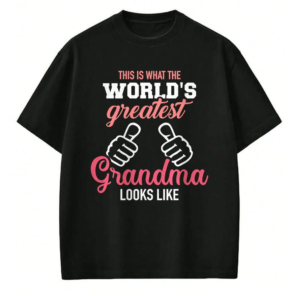 Best Grandma Shirt, Proud Grandma Unisex T-Shirt/Hoodie/Sweatshirt HLT00 - This is what world's greatest grandma looks like T-Shirt (2)