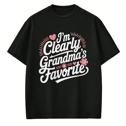 Best Grandma Shirt, Proud Grandma Unisex T-Shirt/Hoodie/Sweatshirt HLT00 - I'm Clearly Grandma's Favorite, Granddaughter Grandma T-Shirt (1)