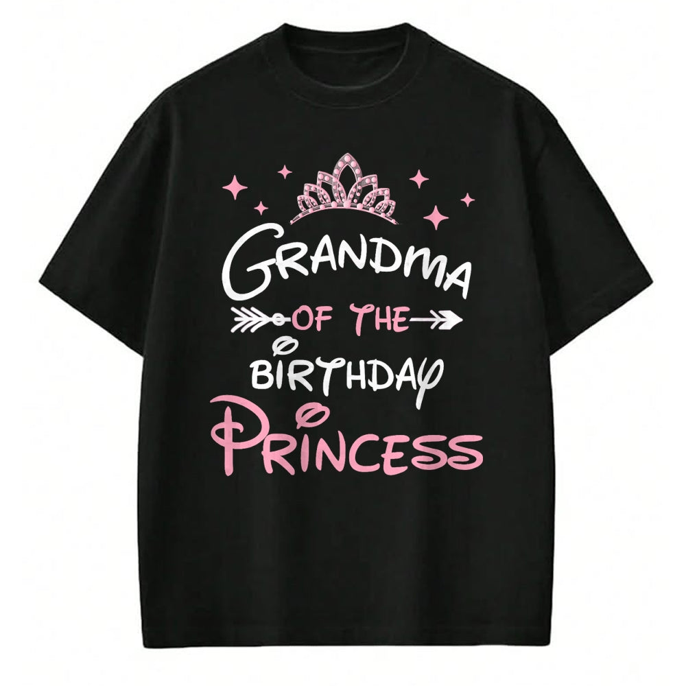 Best Grandma Shirt, Proud Grandma Unisex T-Shirt/Hoodie/Sweatshirt HLT00 - Grandma Of The Birthday Princess Toddler Kid Girl Family T-Shirt