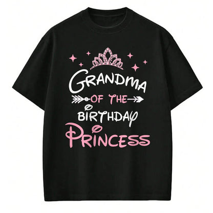 Best Grandma Shirt, Proud Grandma Unisex T-Shirt/Hoodie/Sweatshirt HLT00 - Grandma Of The Birthday Princess Toddler Kid Girl Family T-Shirt