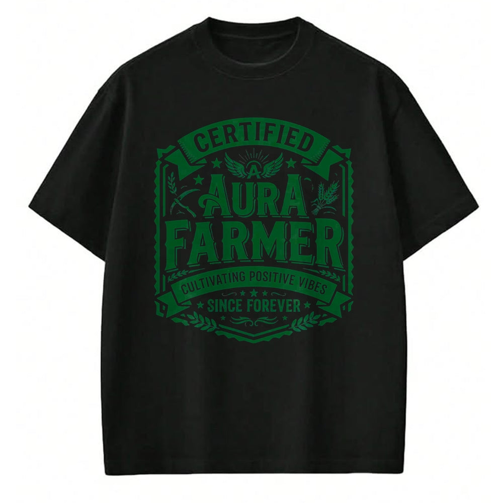 Best Farmer Life Shirt, Funny Farmer UnisexT-Shirt/Hoodie/Sweatshirt HLT00 - Certified Aura Farmer Positive Vibes Funny T-Shirt