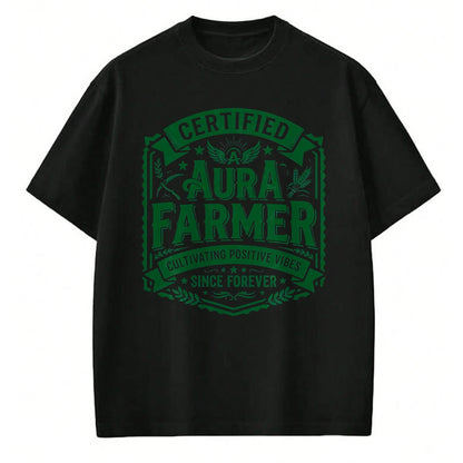 Best Farmer Life Shirt, Funny Farmer UnisexT-Shirt/Hoodie/Sweatshirt HLT00 - Certified Aura Farmer Positive Vibes Funny T-Shirt