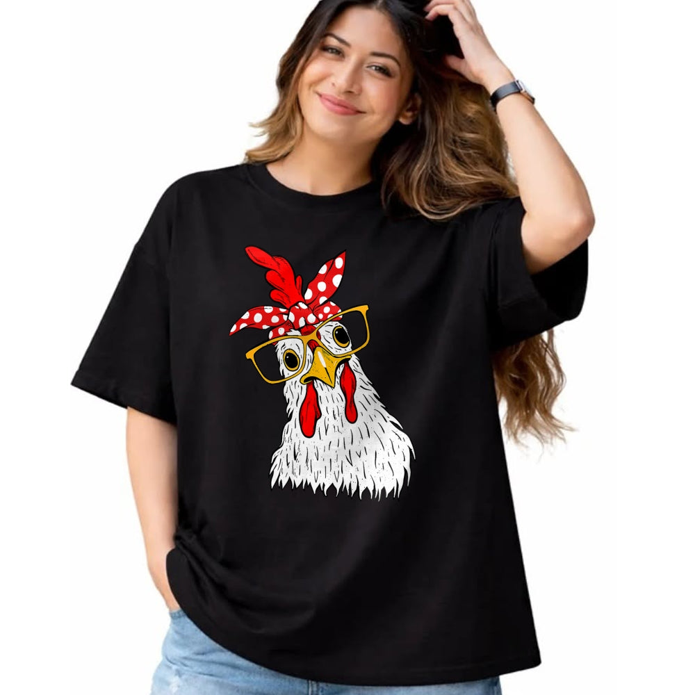 Best Farmer Life Shirt, Funny Farmer UnisexT-Shirt/Hoodie/Sweatshirt HLT00 - Chicken Bandana Girl - Poultry Owner Rancher Farmer Backyard T-Shirt