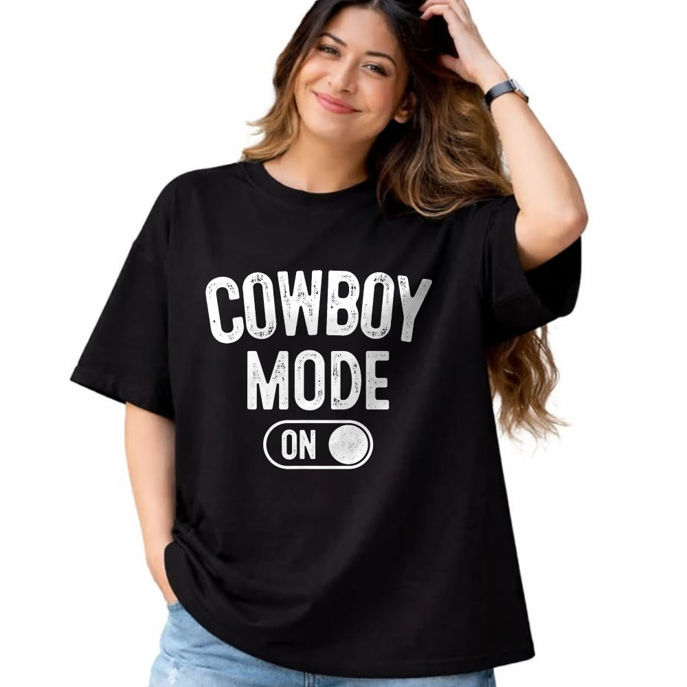 Best Farmer Life Shirt, Funny Farmer UnisexT-Shirt/Hoodie/Sweatshirt HLT00 - Cowboy Mode On Costume Funny Farmer Rodeo Gift Rancher T-Shirt