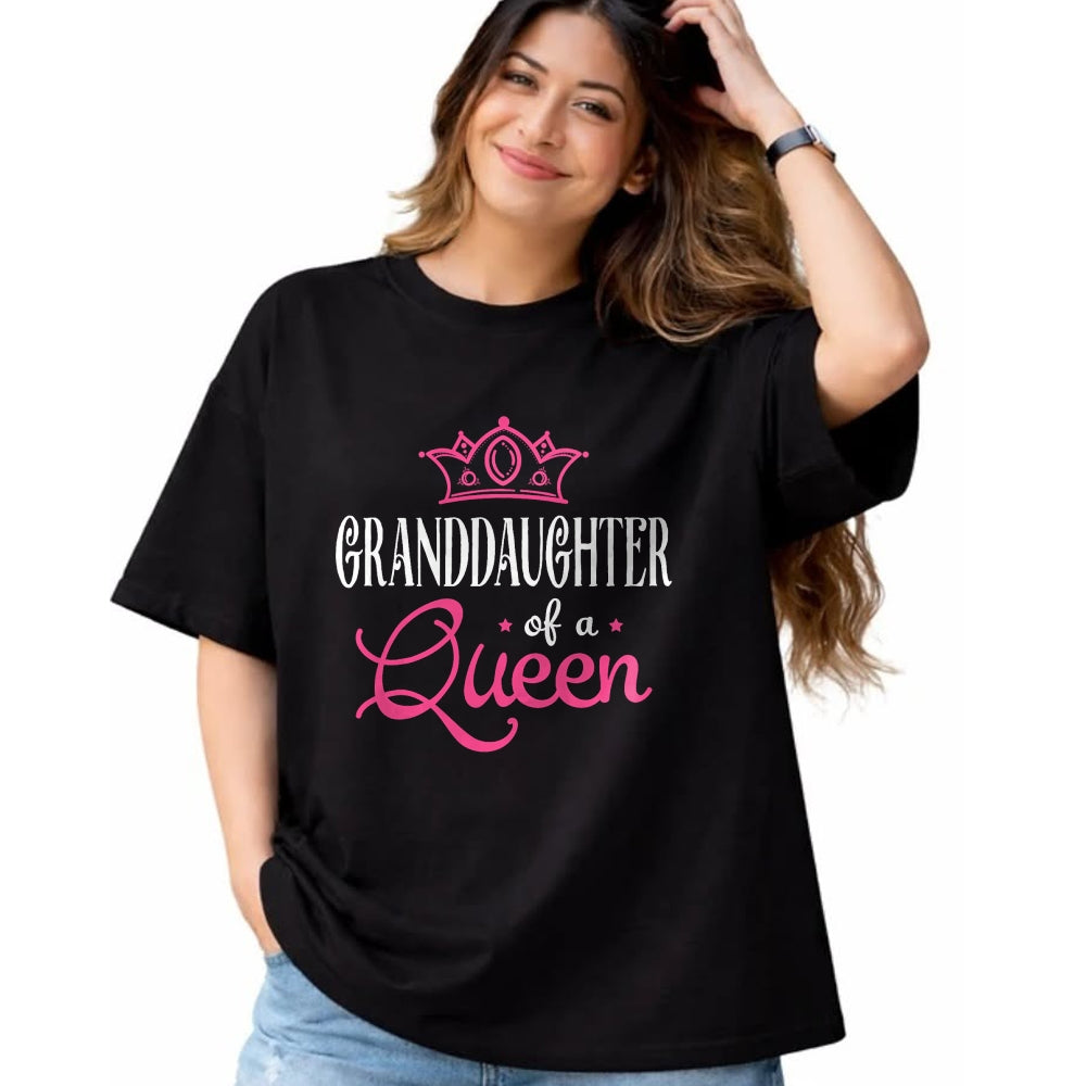 Best Grandma Shirt, Proud Grandma Unisex T-Shirt/Hoodie/Sweatshirt HLT00 - Grandma Granddaughter Gift Matching Queen Princess T-Shirt