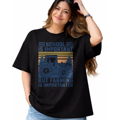 Best Farmer Life Shirt, Funny Farmer UnisexT-Shirt/Hoodie/Sweatshirt HLT00 - But Farming is Importanter Farmer Tractor Funny Farm Boys T-Shirt
