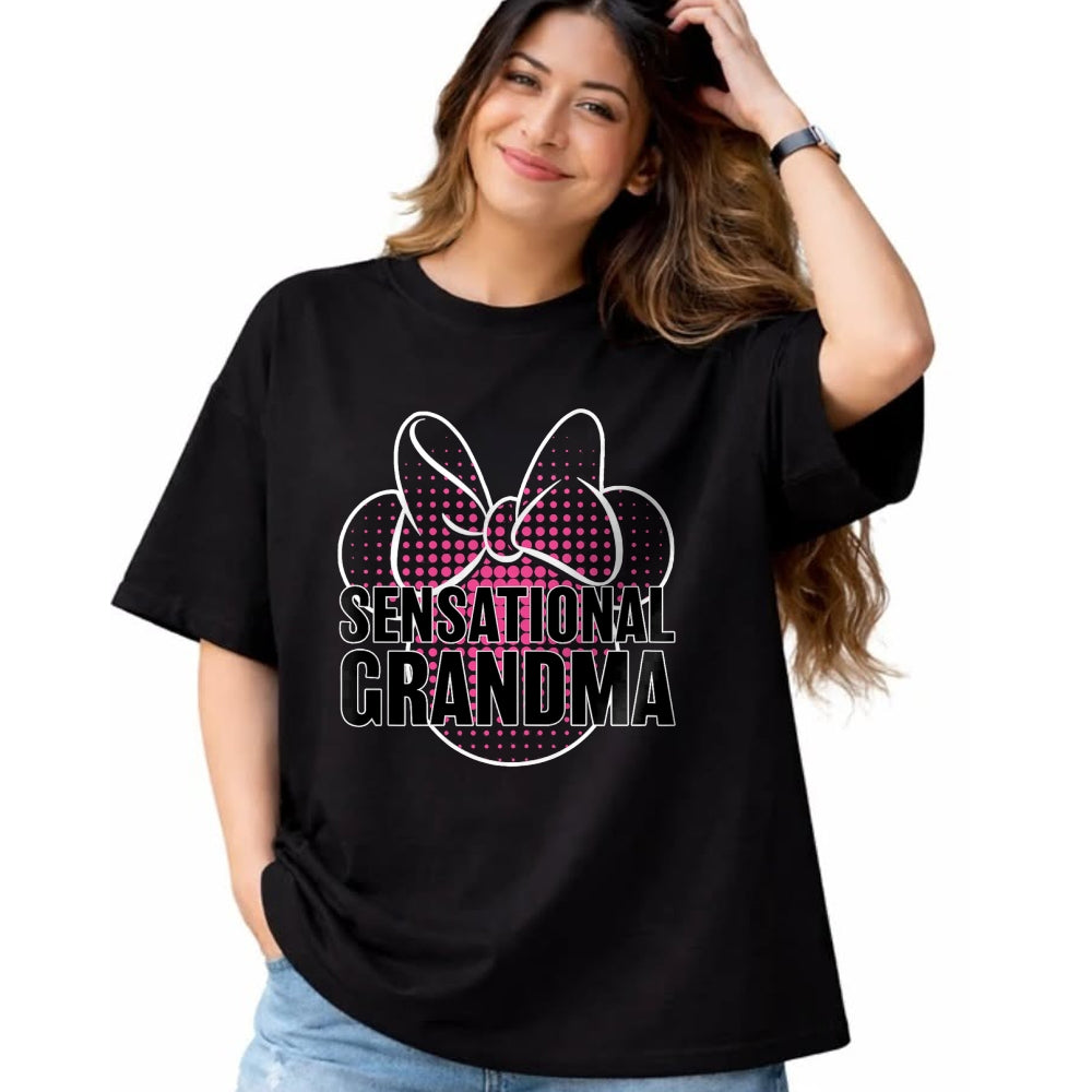 Best Grandma Shirt, Proud Grandma Unisex T-Shirt/Hoodie/Sweatshirt HLT00 - Disney Mickey And Friends Sensational Grandma T-Shirt
