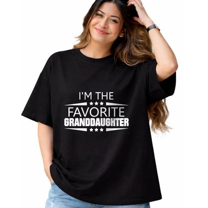 Best Grandma Shirt, Proud Grandma Unisex T-Shirt/Hoodie/Sweatshirt HLT00 - I'm The Favorite Granddaughter T-Shirt