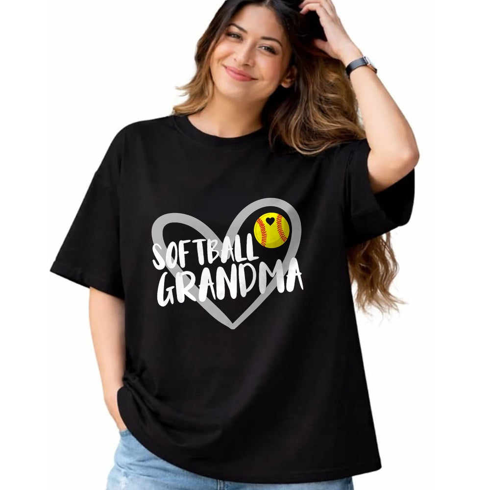 Best Grandma Shirt, Proud Grandma Unisex T-Shirt/Hoodie/Sweatshirt HLT00 - Softball Grandma T-Shirt