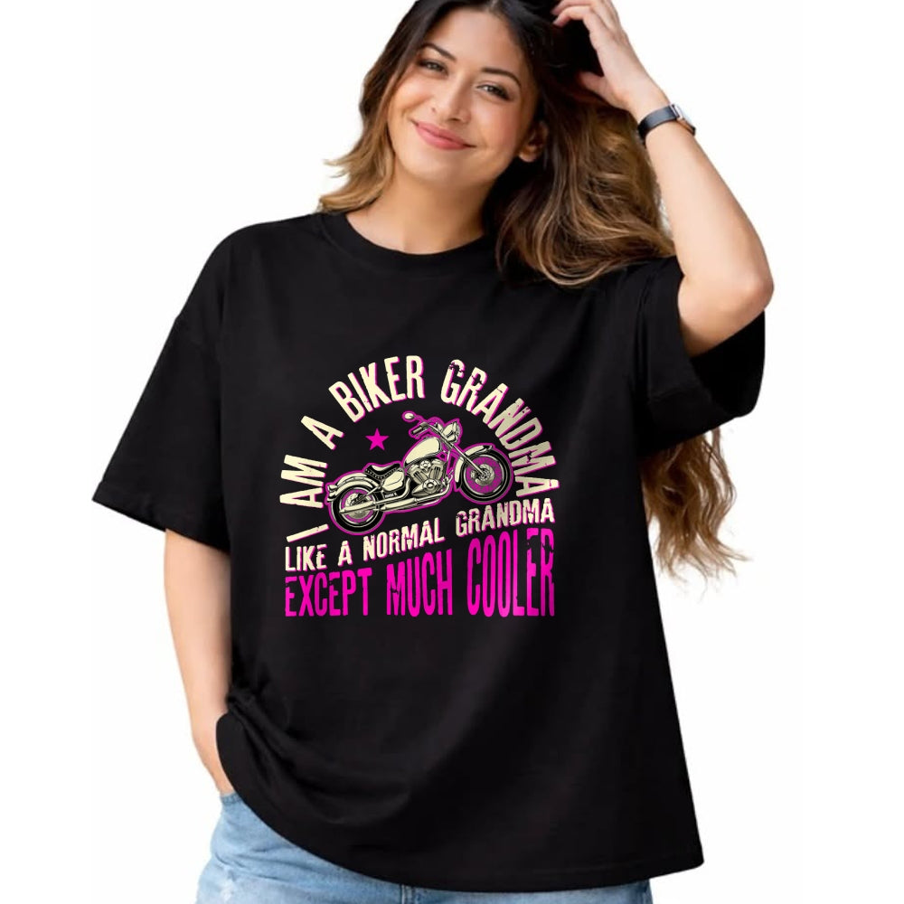 Best Grandma Shirt, Proud Grandma Unisex T-Shirt/Hoodie/Sweatshirt HLT00 - I Am A Biker Grandma Motorcyle Quote For Women T-Shirt
